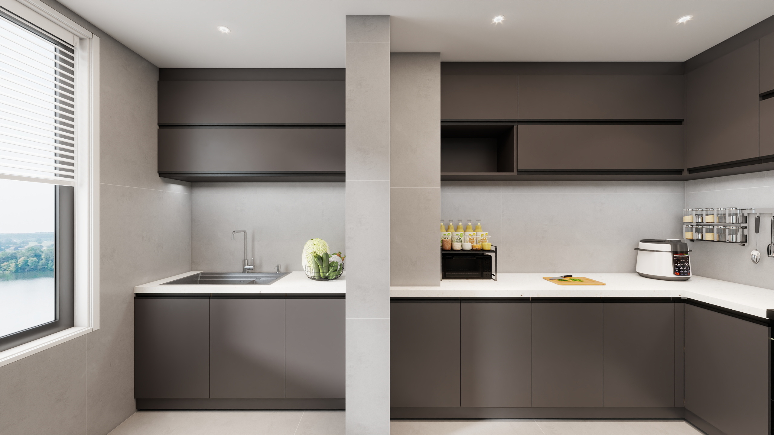 颜心-邦泰126平方意式极简-装修设计方案