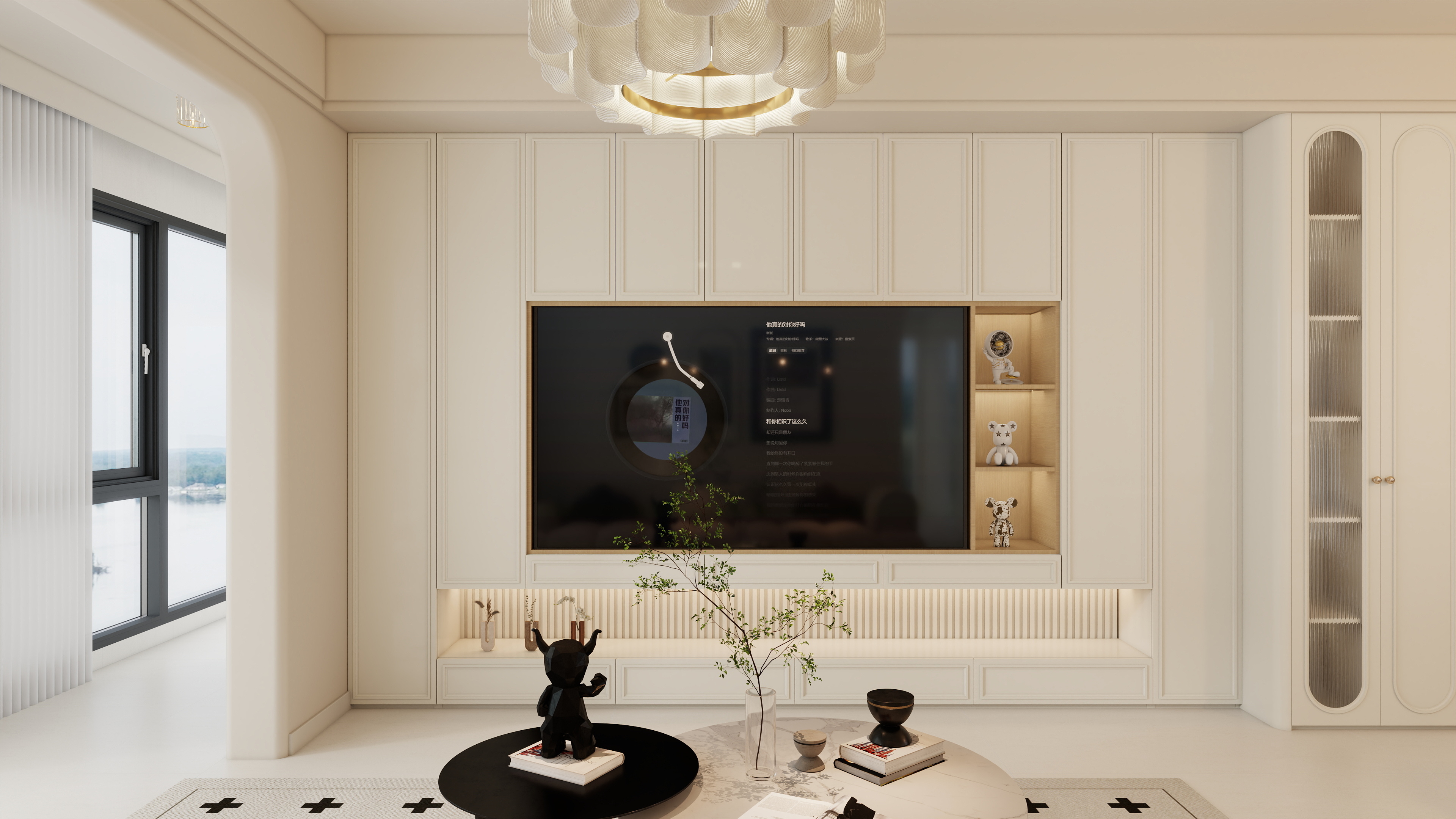 柳州设计师小丽-127m²4房2厅法式奶油风-装修设计方案