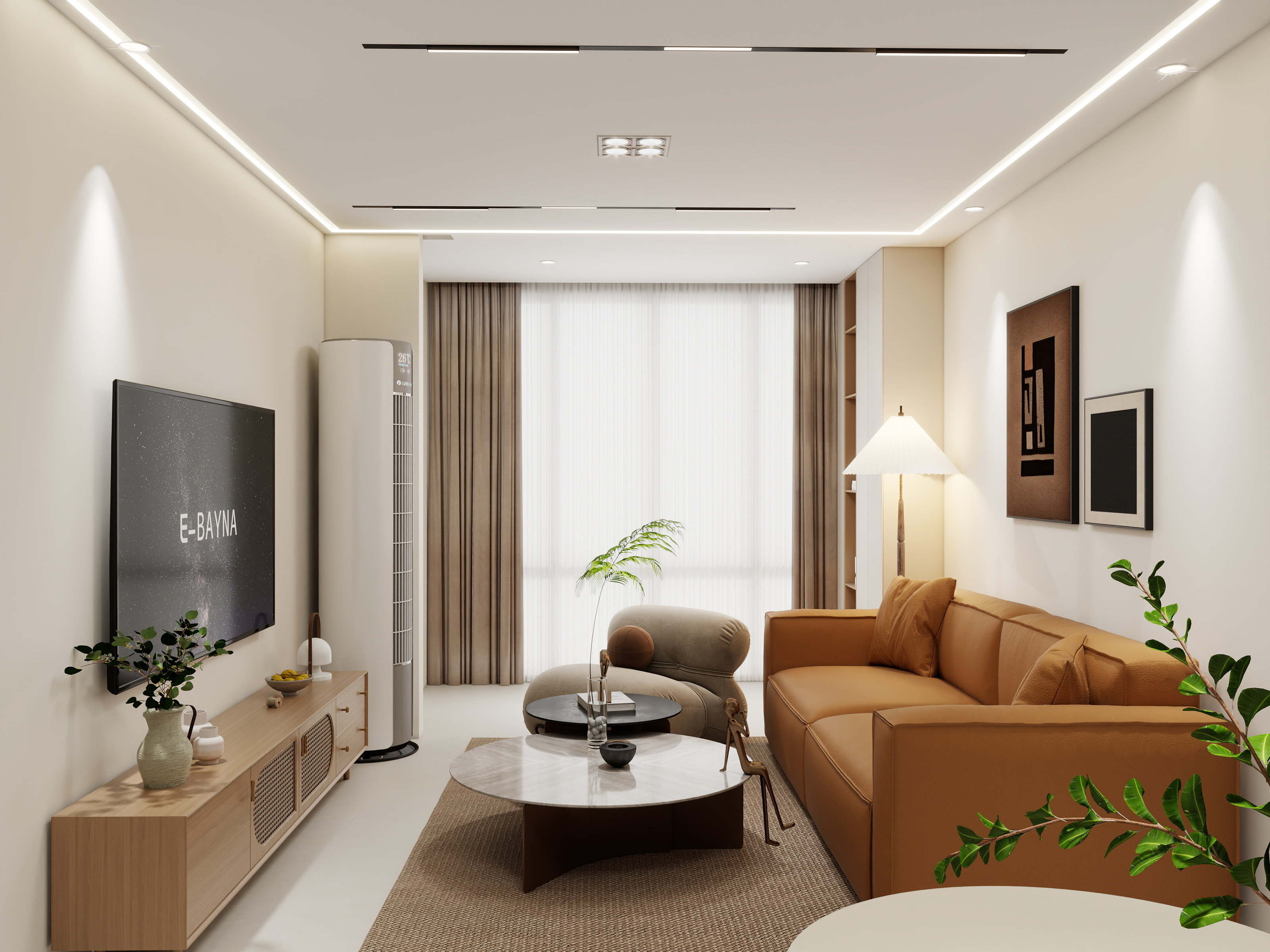 青木boss-奶油风-装修设计方案