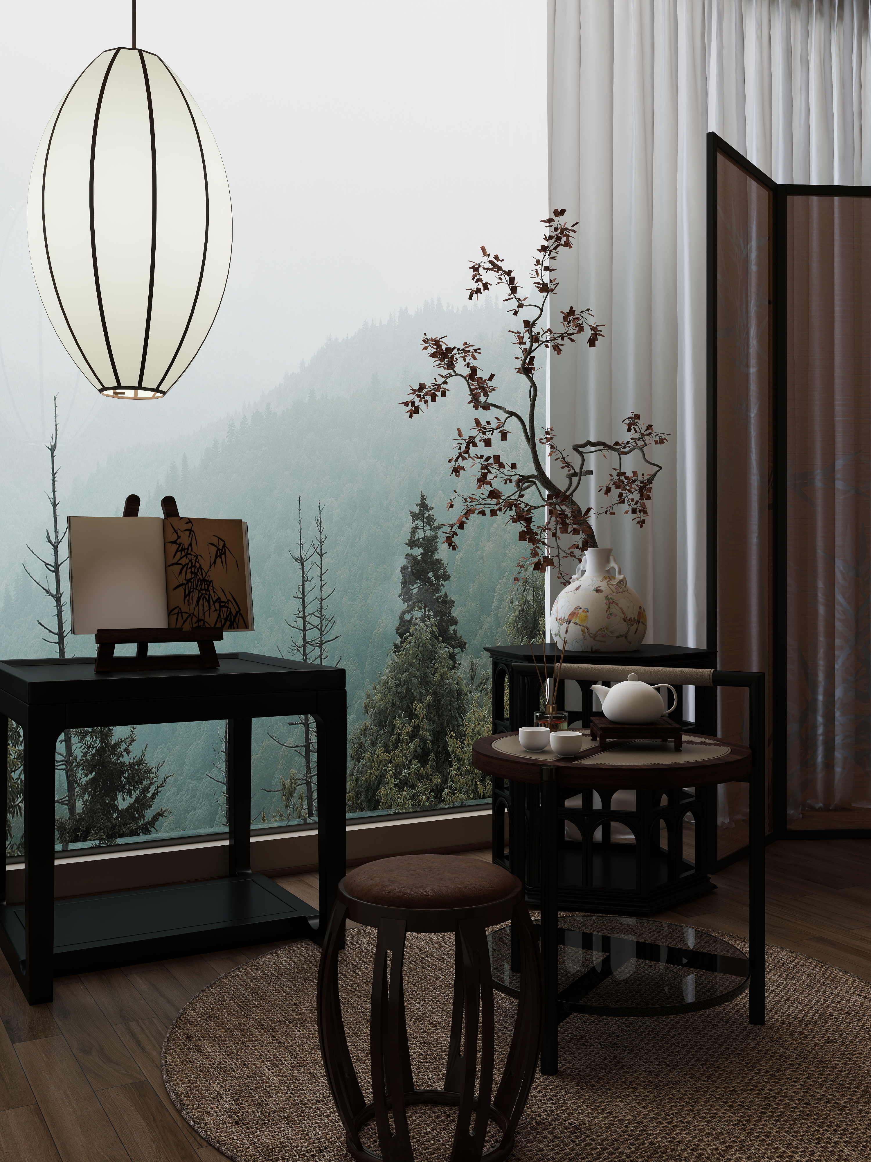 史前熊猫狗-宋式方案设计(临摹)装修效果图