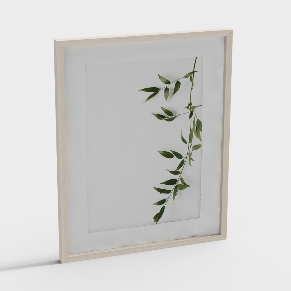 现代客厅装饰画3D模型