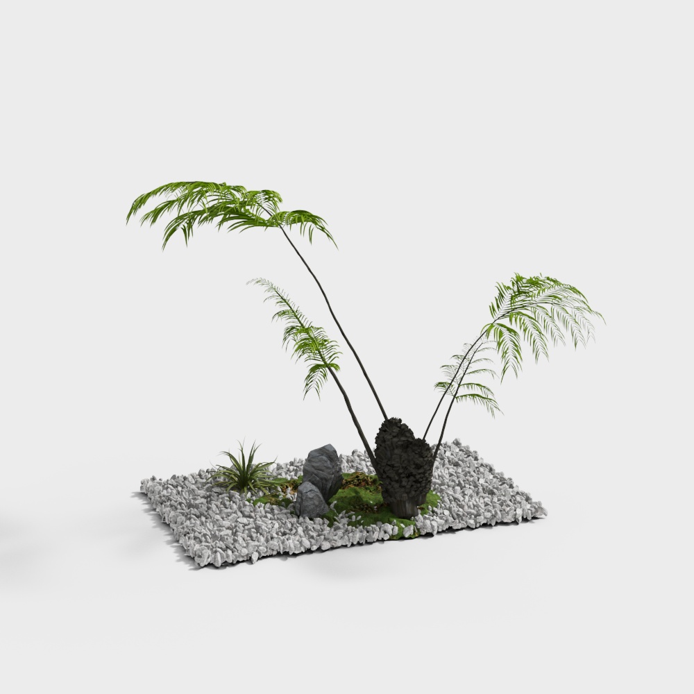 新中式宋式风茶室景观小品