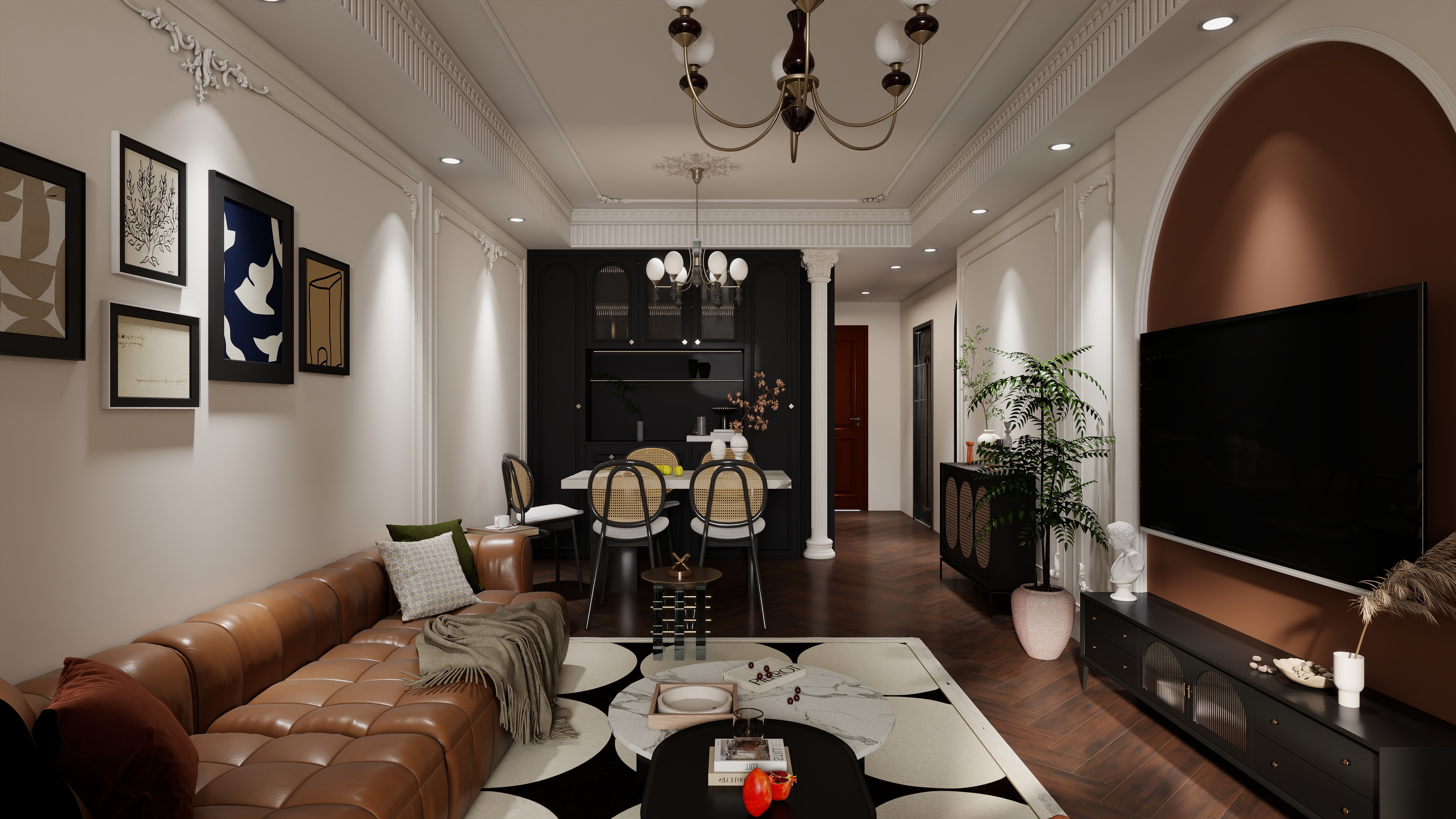 李龙设计师-81㎡3室装修效果图