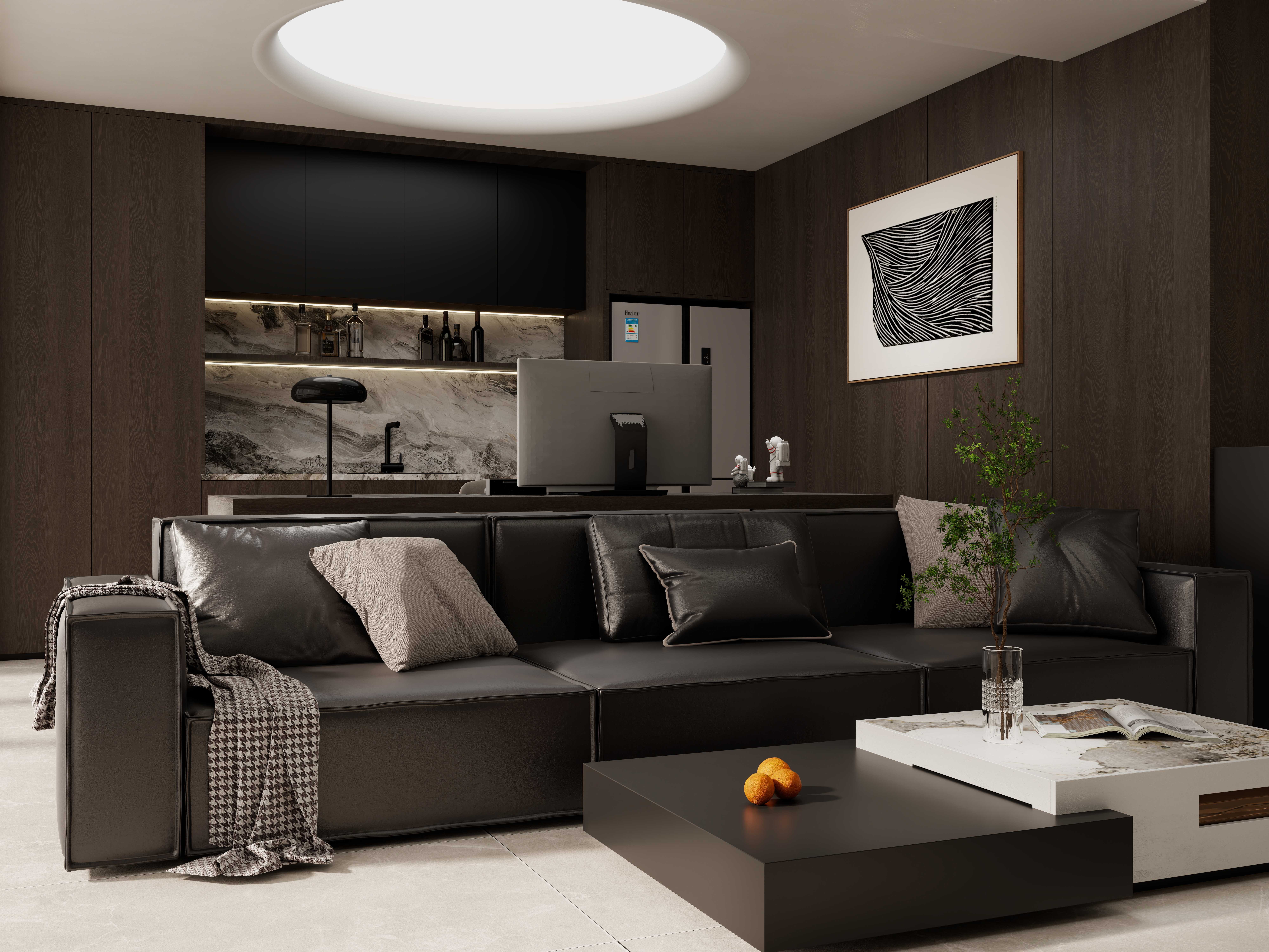 壹诺设计工作室-115㎡3室-现代简约装修效果图