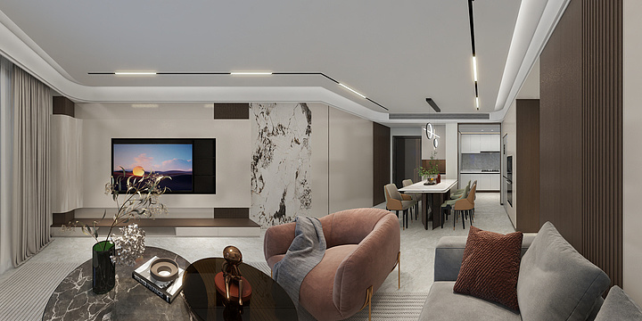 酒醉九泉-聚福园样板中户-装修设计方案