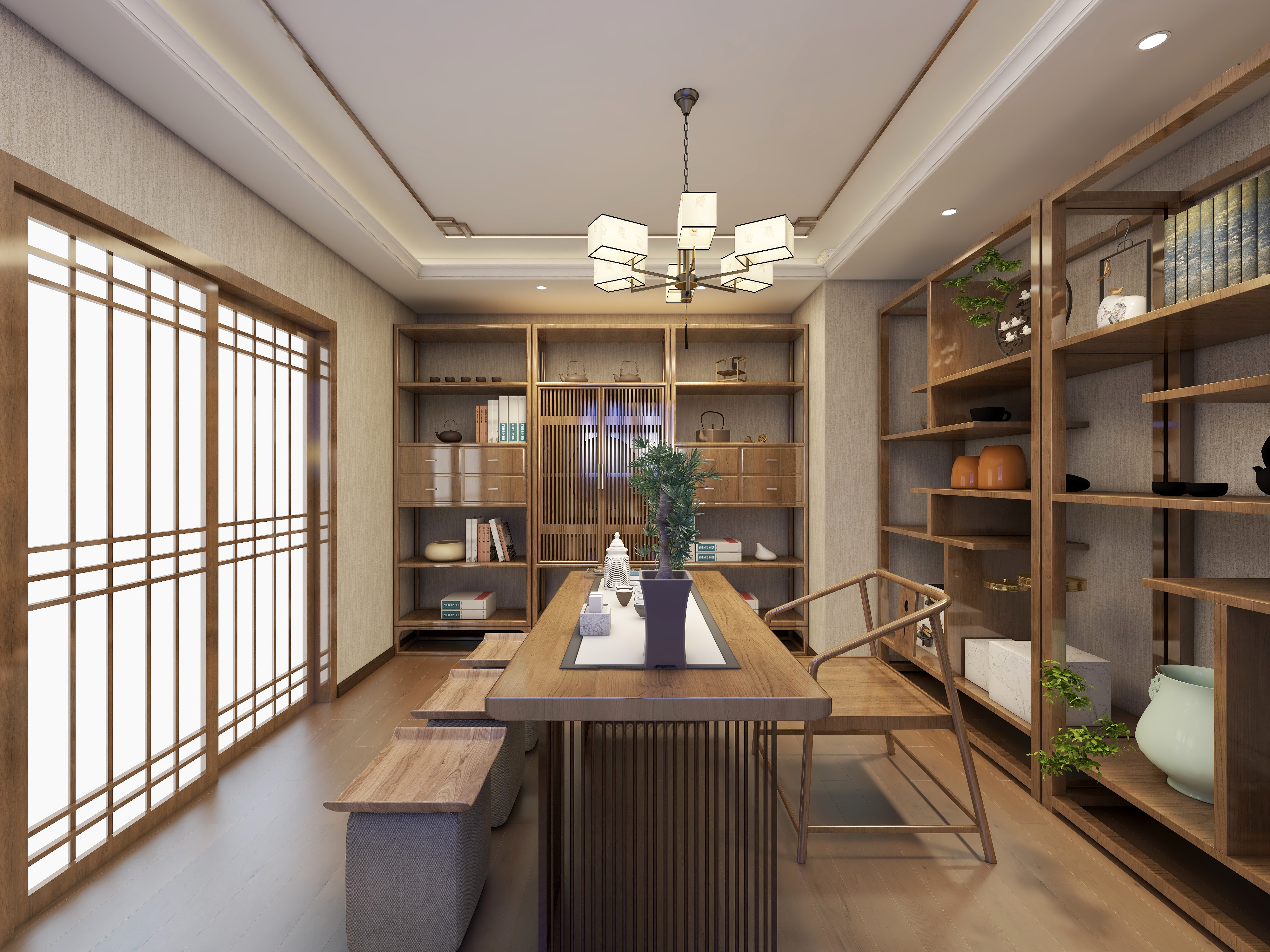 精品设计师zhh-茶室-装修设计方案