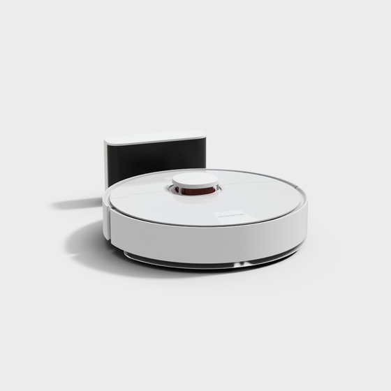 Gray Sweeping Robot for Memberships 3D Model
