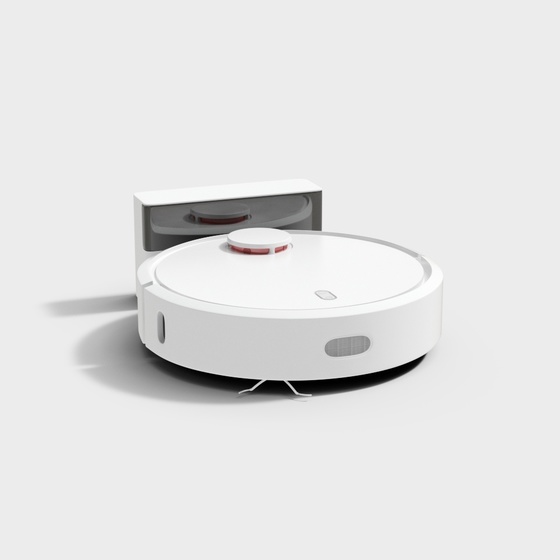 Modern Intelligent Sweeping Robot 3D Model