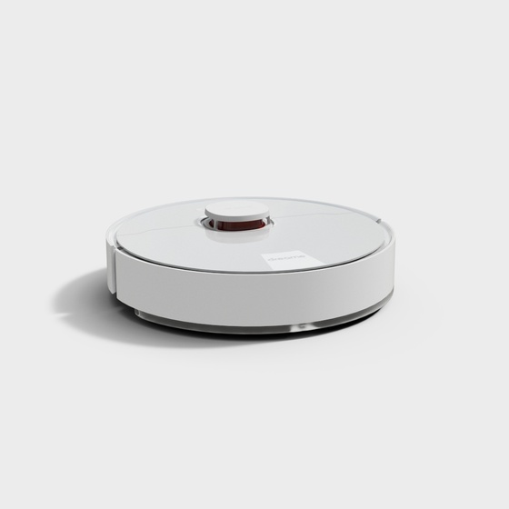 Gray Sweeping Robot 3D Model