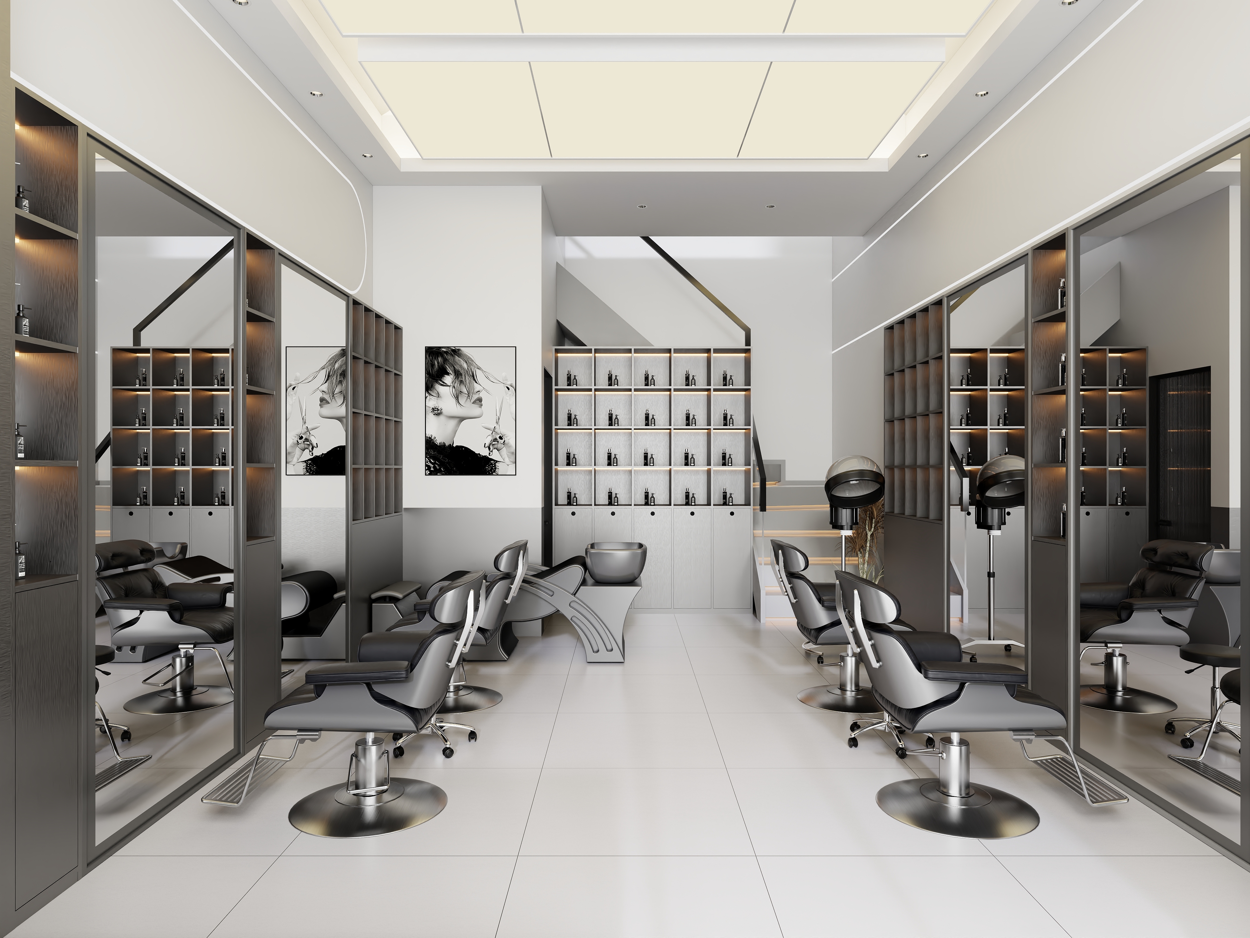 Gioia.-星逸造型-理发店-装修设计方案
