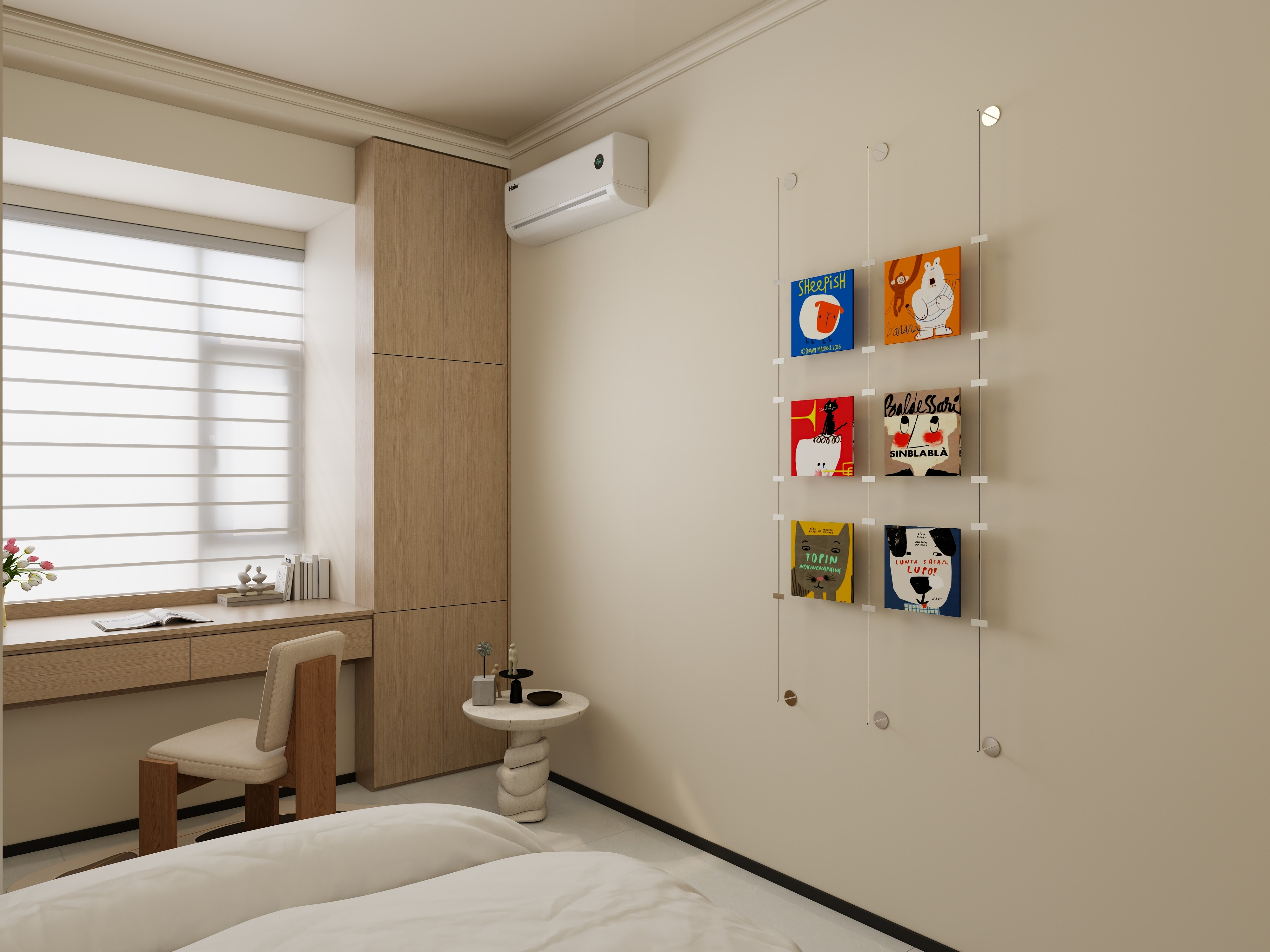 -Red.-RED-德盛尚峰花园卓雅居-奶油风-装修设计方案