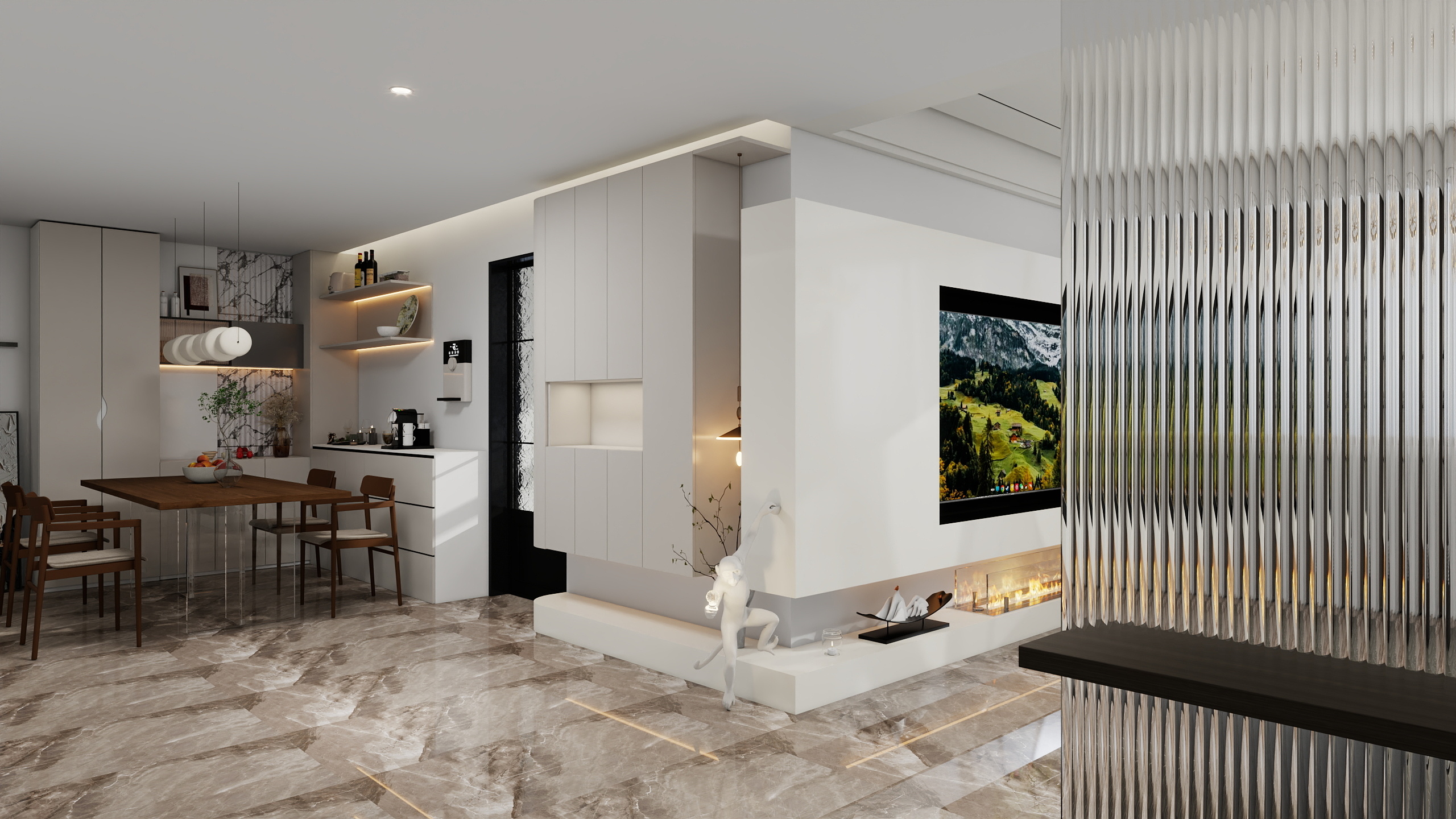 效果图只供参考实际效果以现场为准-130㎡3室-装修设计方案