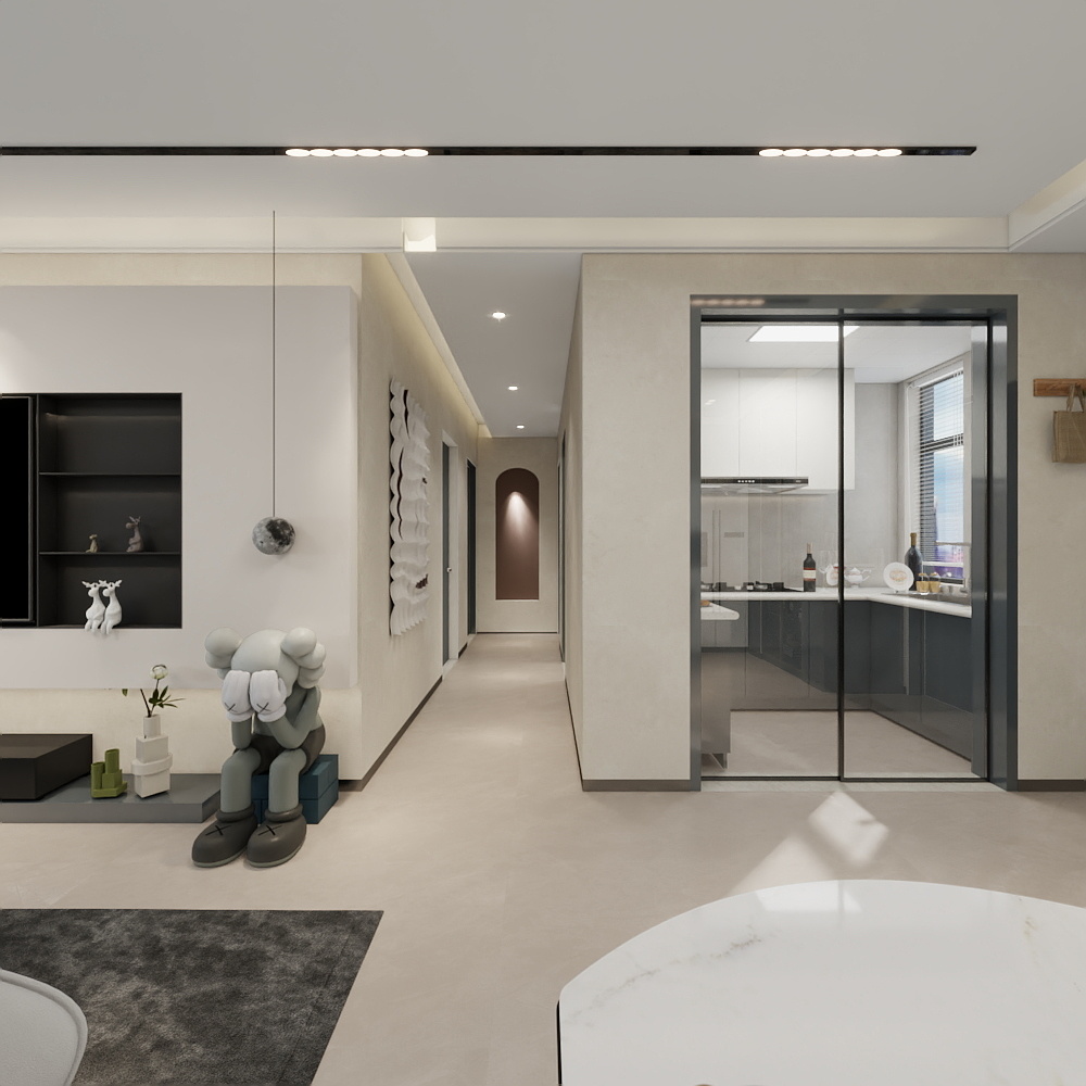 王敏-94㎡3室装修效果图