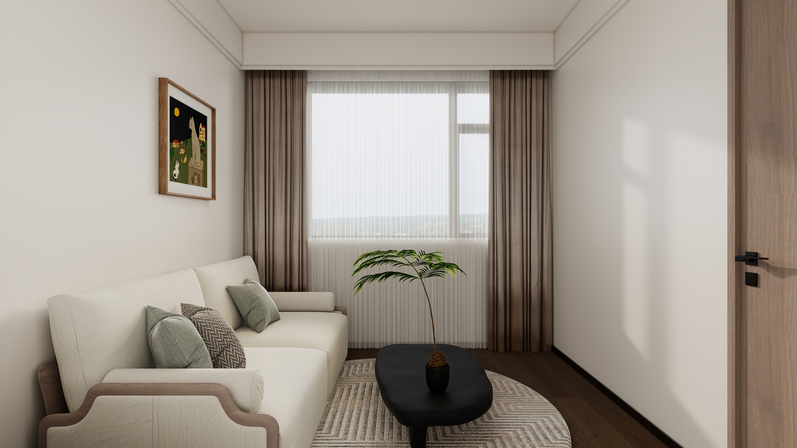 设计师Baymax-大平层现代140装修效果图