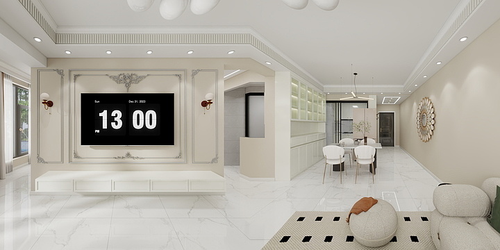 設計師_阿祖-北湖龍湾--113㎡-装修设计方案