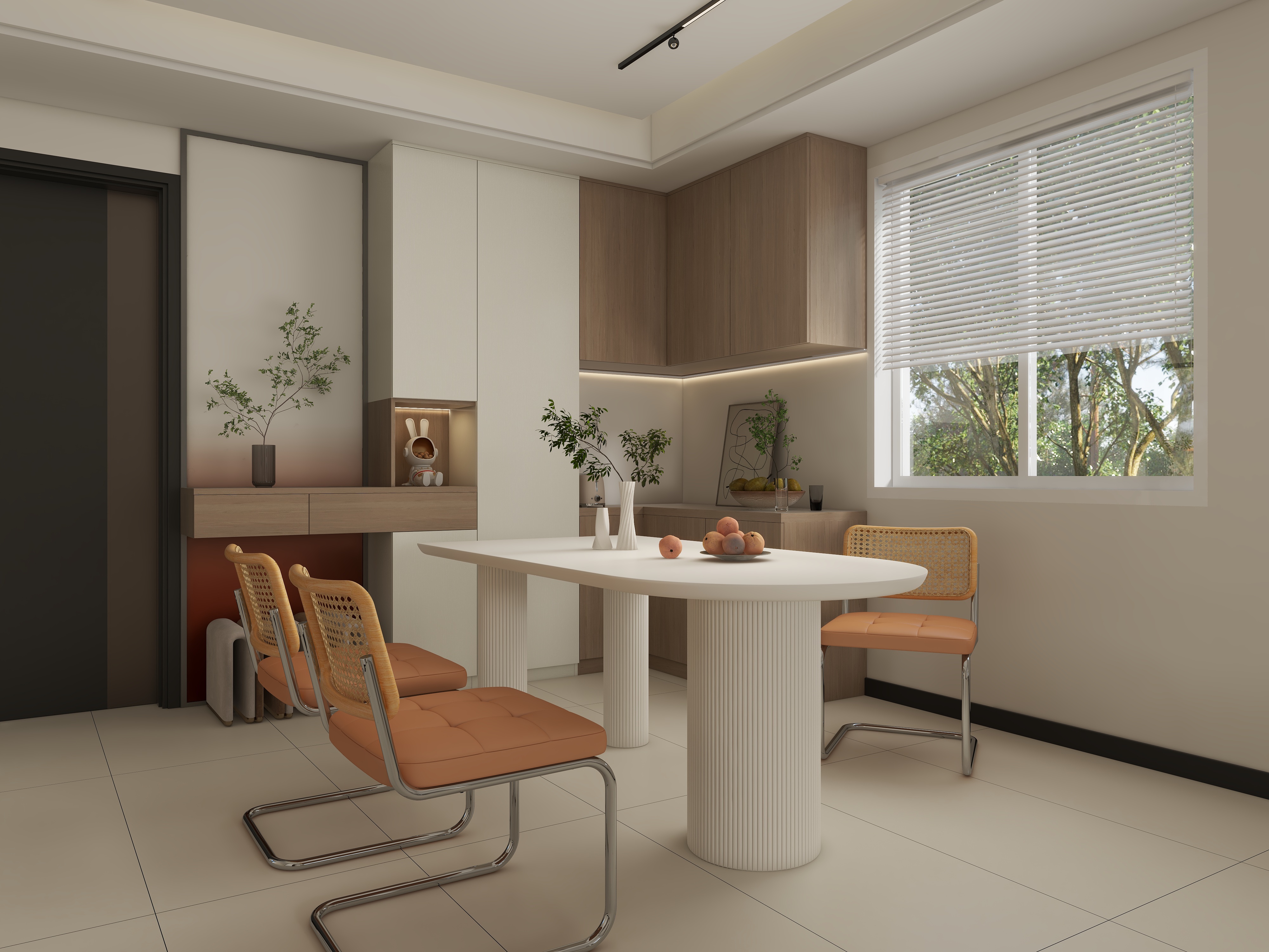 温馨奶油风-装修设计方案