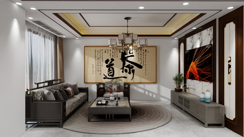 裤头不想哭-新中式-装修设计方案