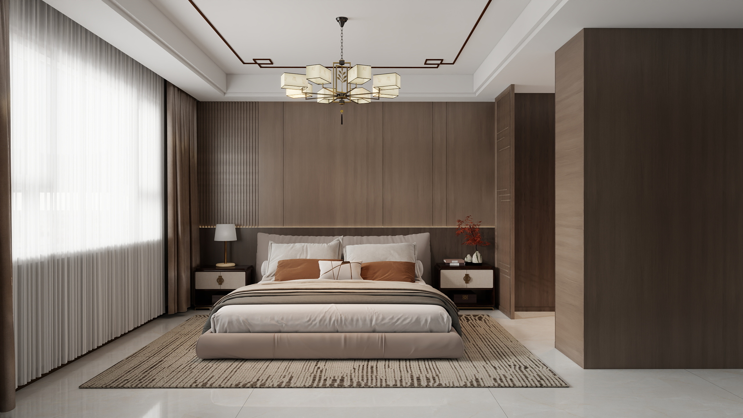 冬宁か-高铁茗苑210㎡4室装修效果图