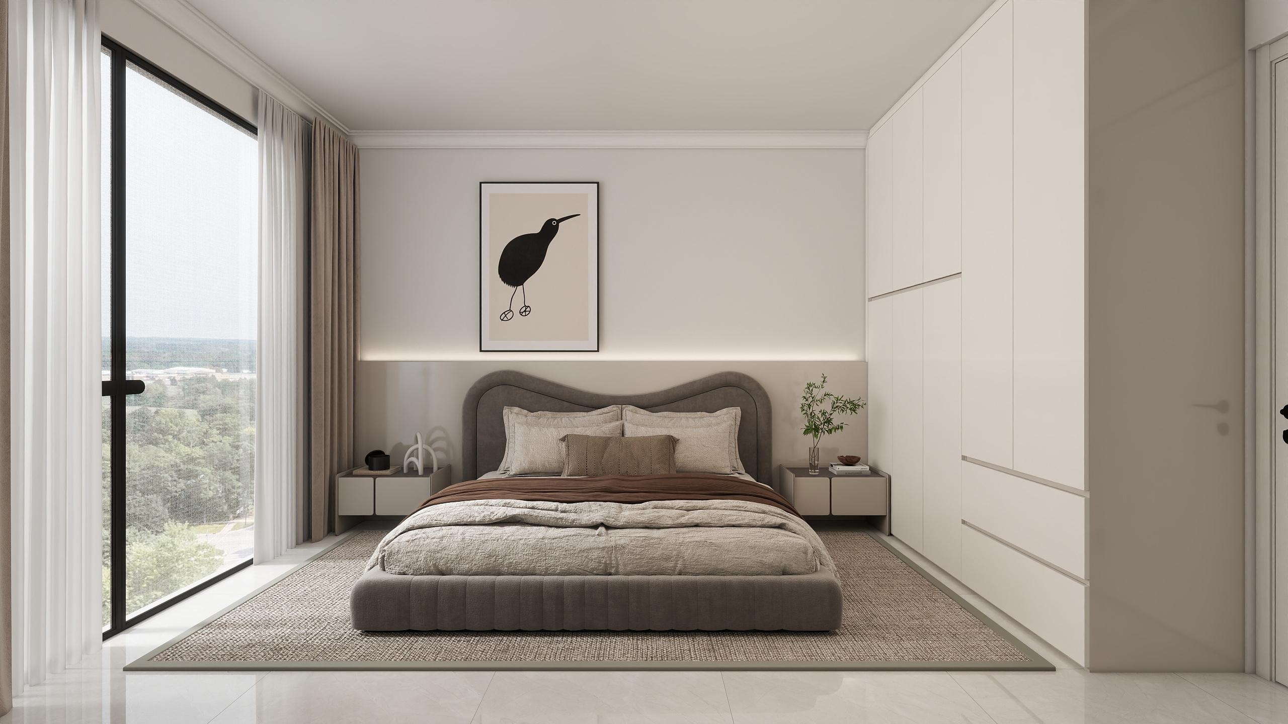 如斯1998-祥茂悦府16㎡南卧室-装修设计方案