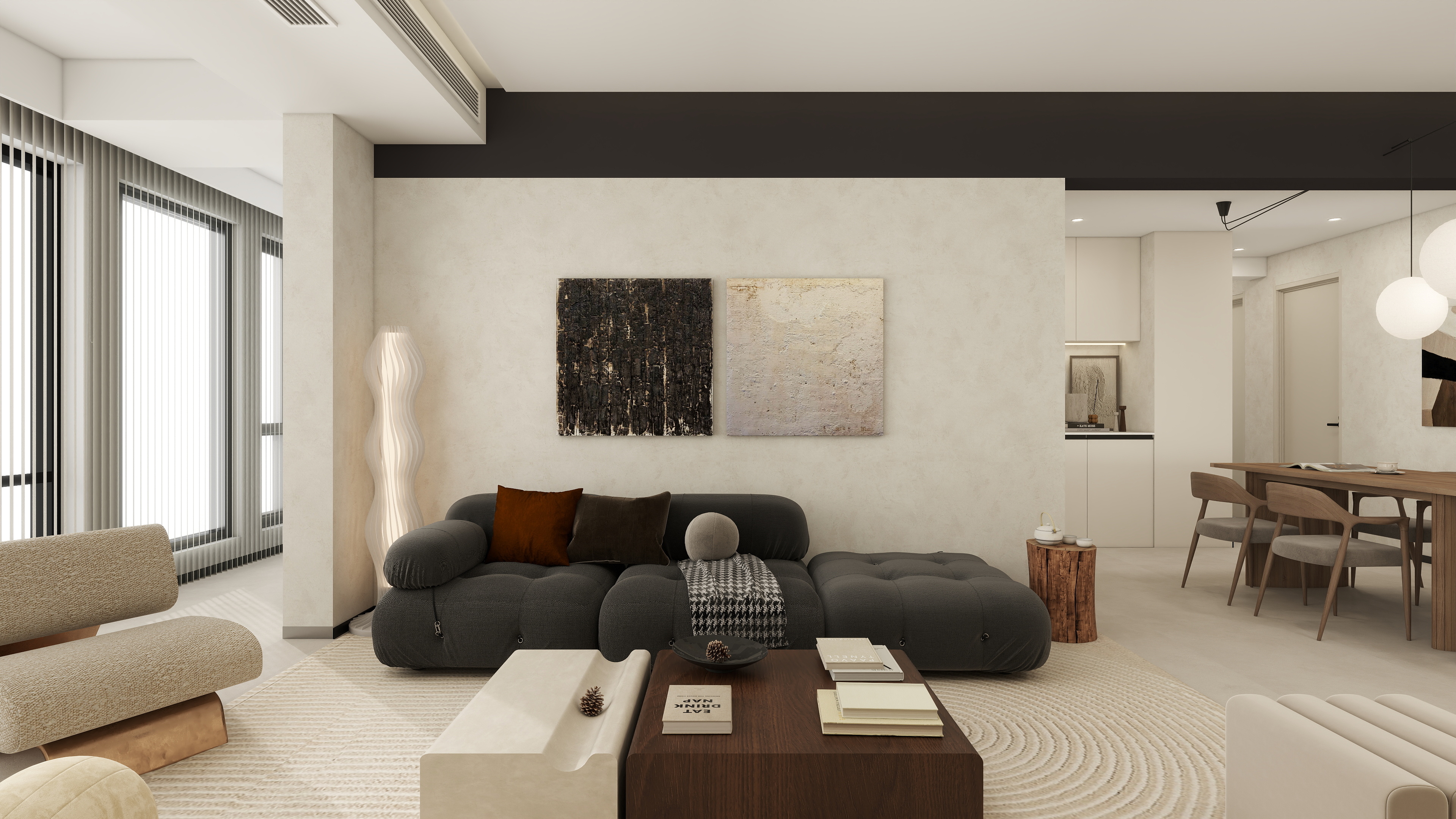 丨W丨epLZE-藏品裕院133㎡3室装修效果图