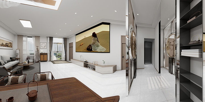 青岛杰森饰美家装饰工程有限公司-灰埠商品+住宅姜总-装修设计方案