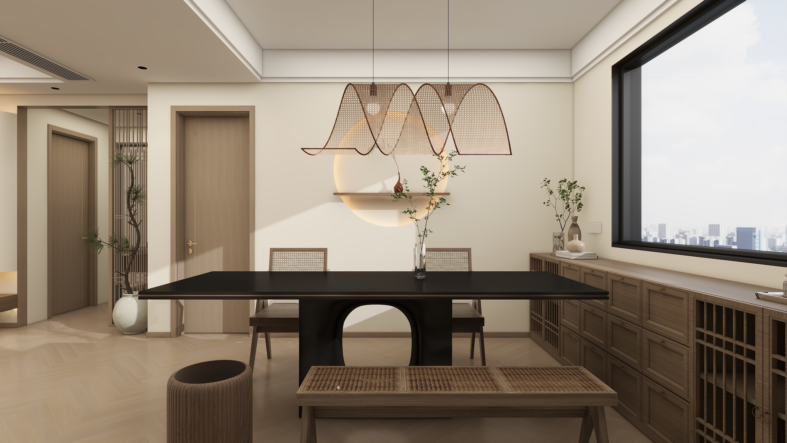 SmiddotH-新中式-宋装修效果图