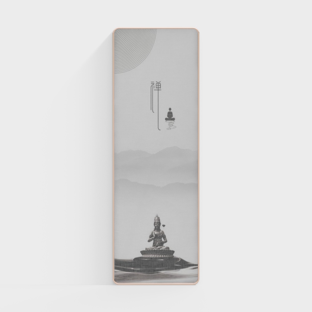 新中式屏风隔断13D模型