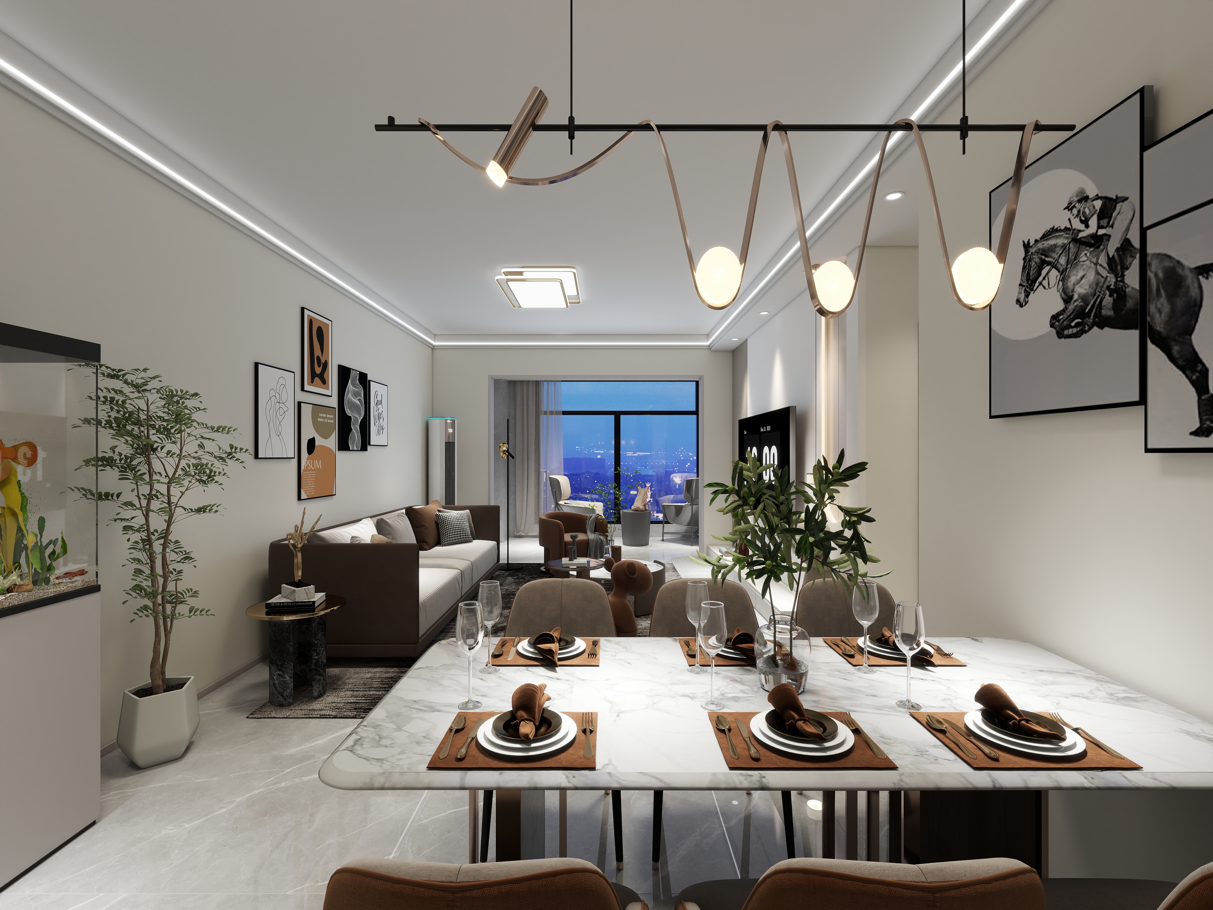 精品设计师zhh-127㎡3室现代风格-装修设计方案