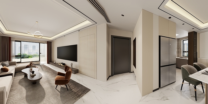 丁小玖-现代简约138㎡4室-装修设计方案