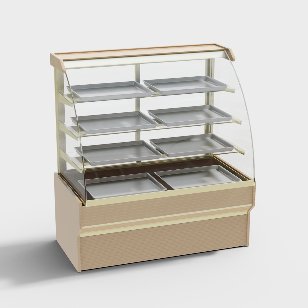 现代面包柜3D模型