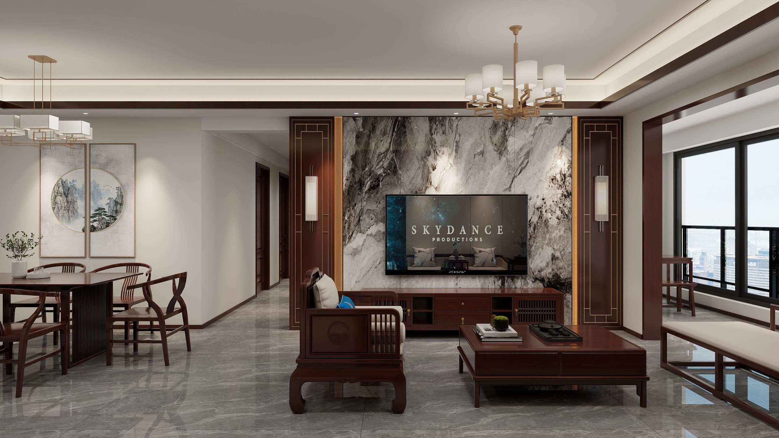 STARS星空设计-127㎡3室装修效果图