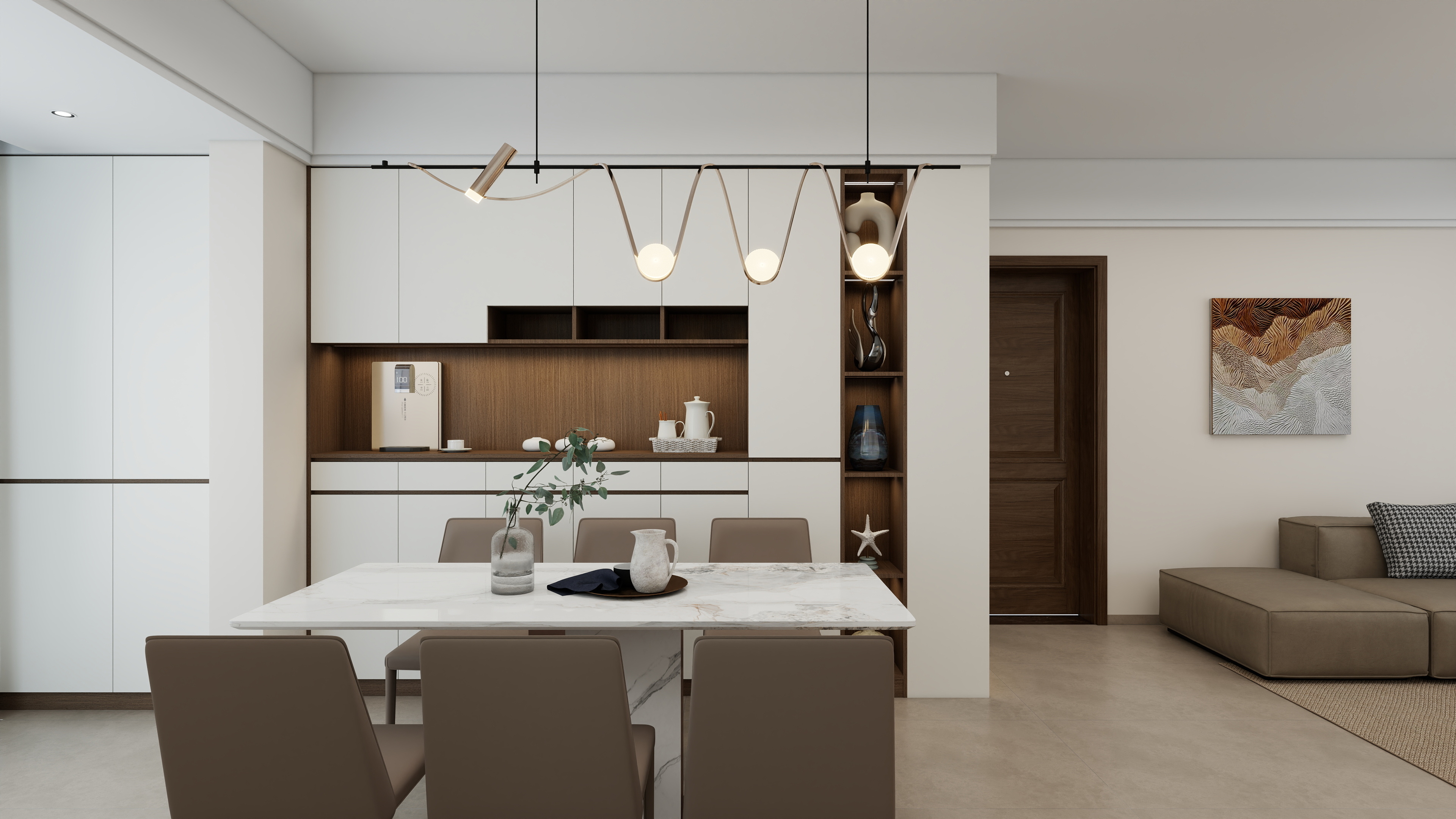 珲设空间-美的云熙府奶油中古风-装修设计方案