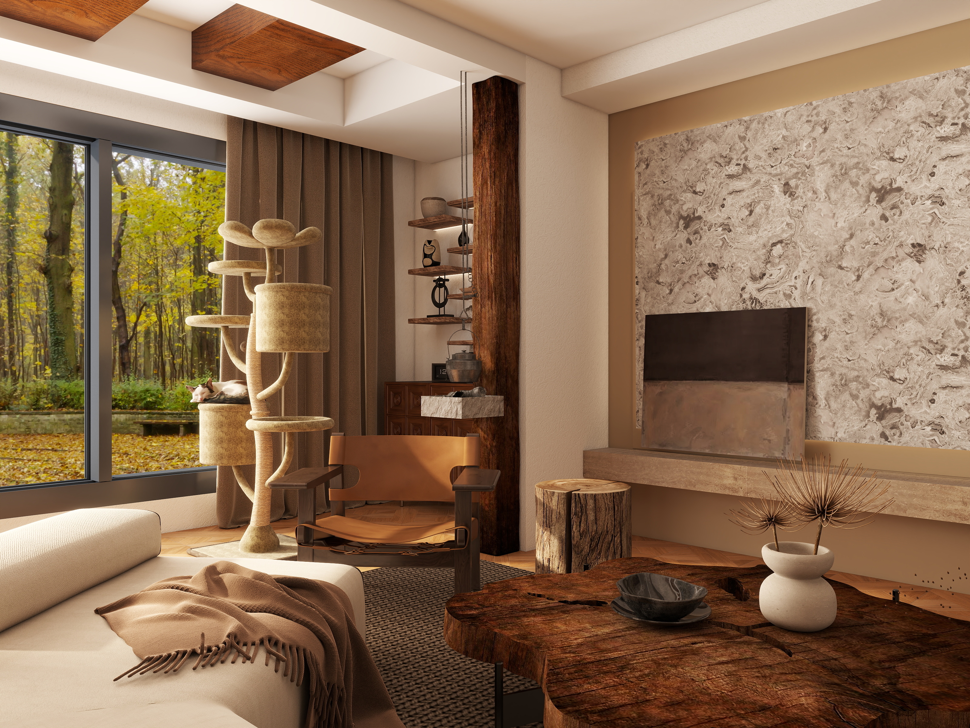 飞洒-158㎡1室-装修设计方案