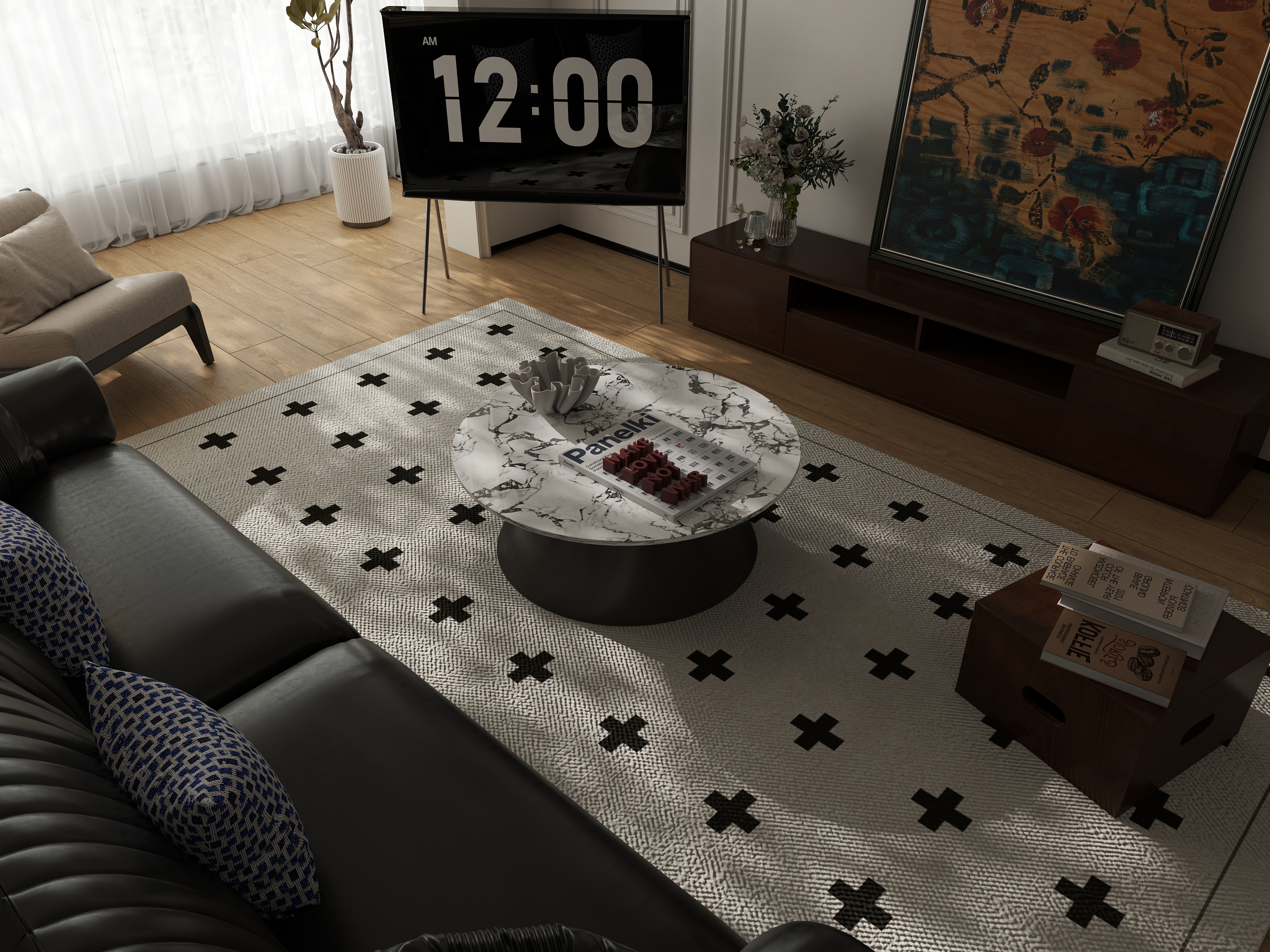 小黄鸭爆踩单车-简欧117㎡1室-装修设计方案