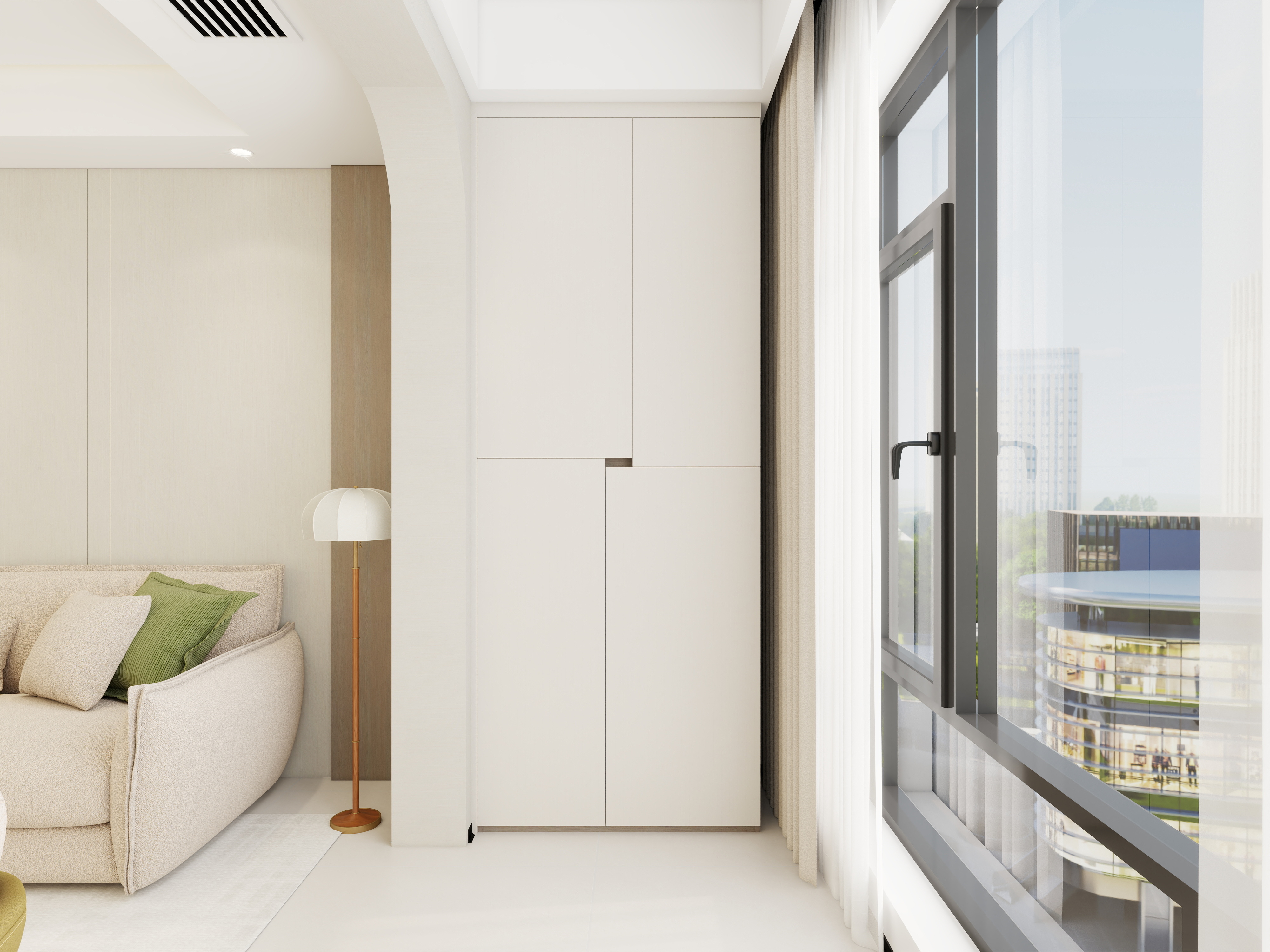 设计师-曾赛-现代简约丨长房越秀星悦荟-98平-怜香装修效果图