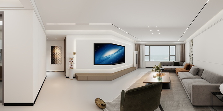 百川装饰设计出品-九龙湖一号C7-1-东户-装修设计方案