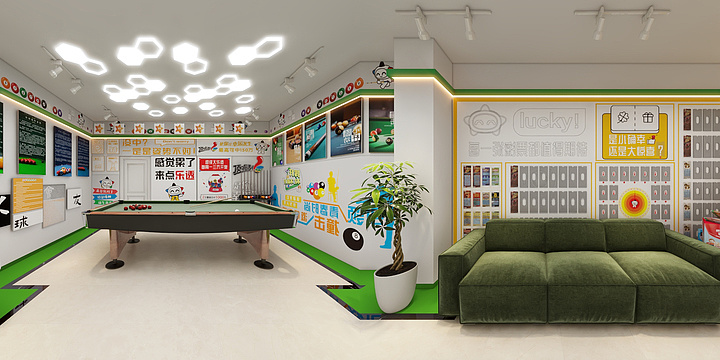肖莫设计师-彩票店-装修设计方案