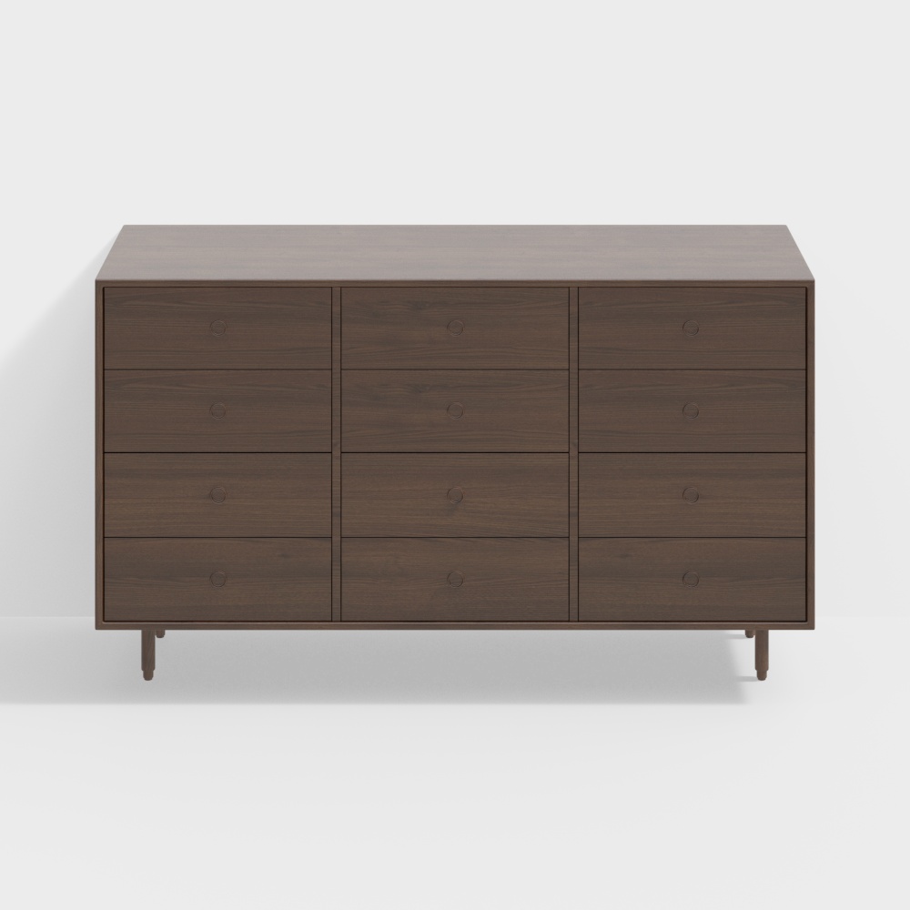 中古侘寂实木斗柜
