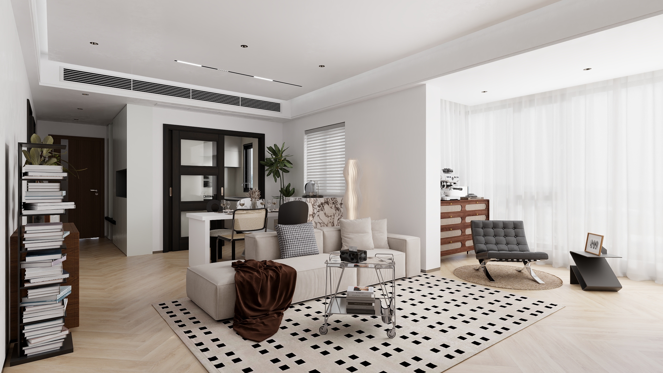 杰四-保利金町湾117㎡4室（现代风格）-装修设计方案