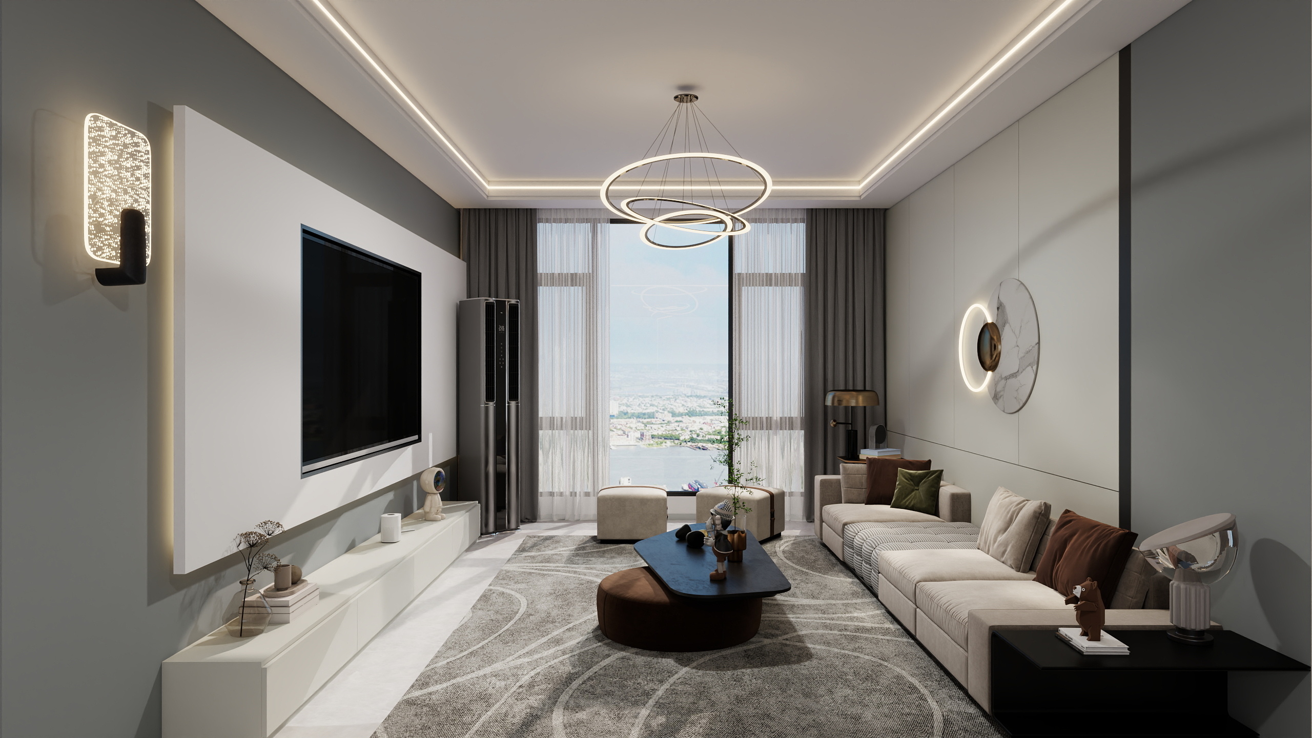 HT设计HT-中粮锦云天成115平，现代风-装修设计方案