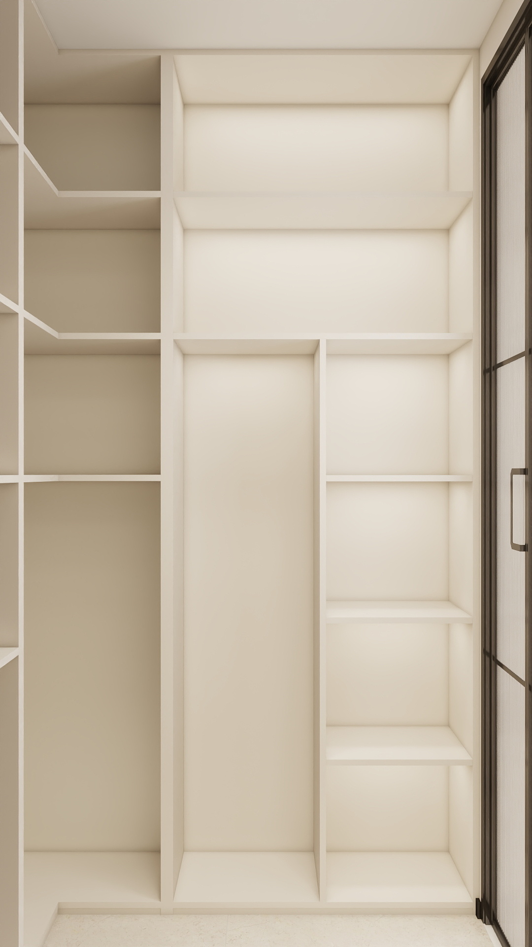 100元设计方案-59m²现代黑白灰风格设计装修效果图