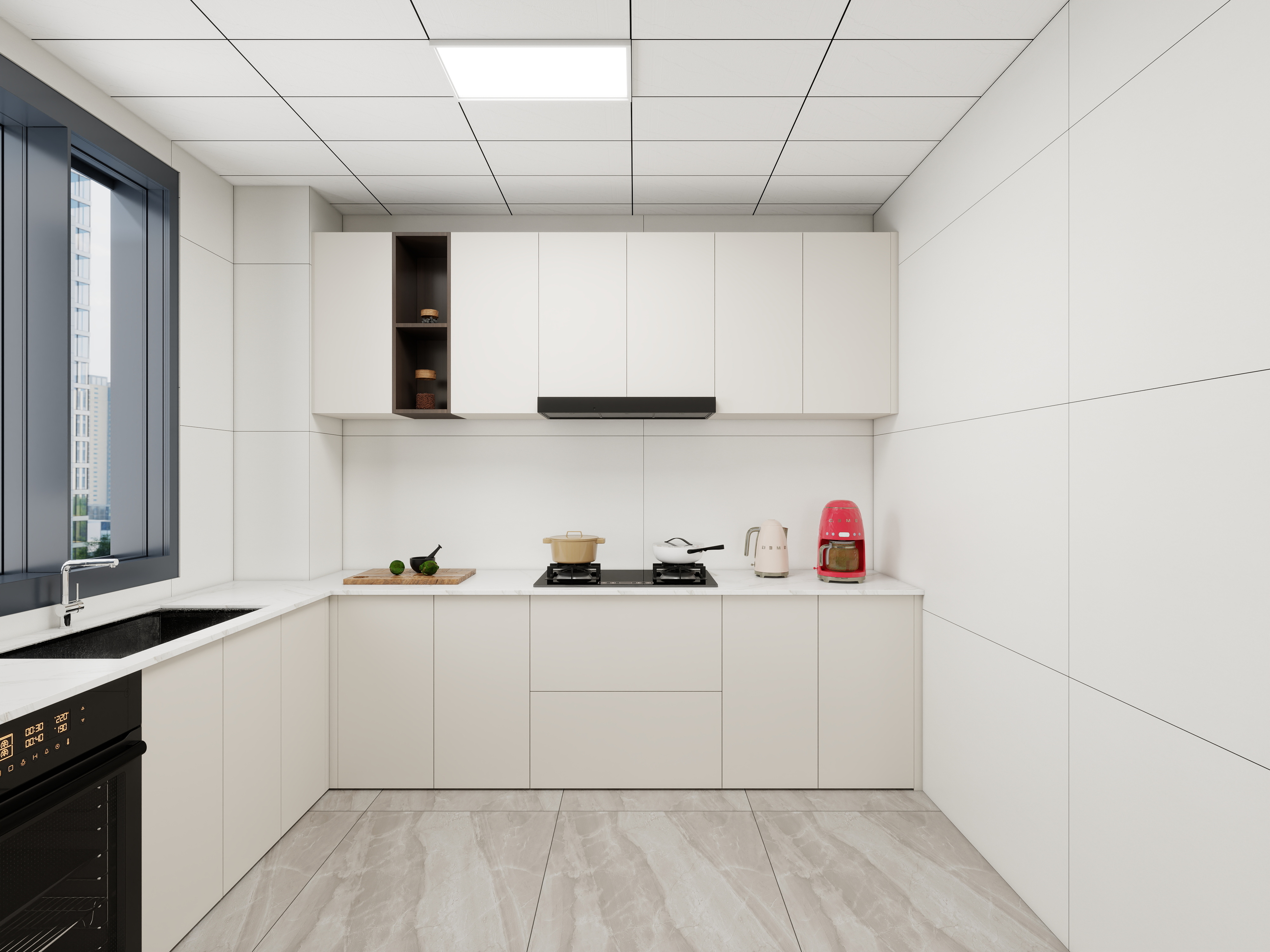 艺雅丽-99平现代简约轻奢装修效果图