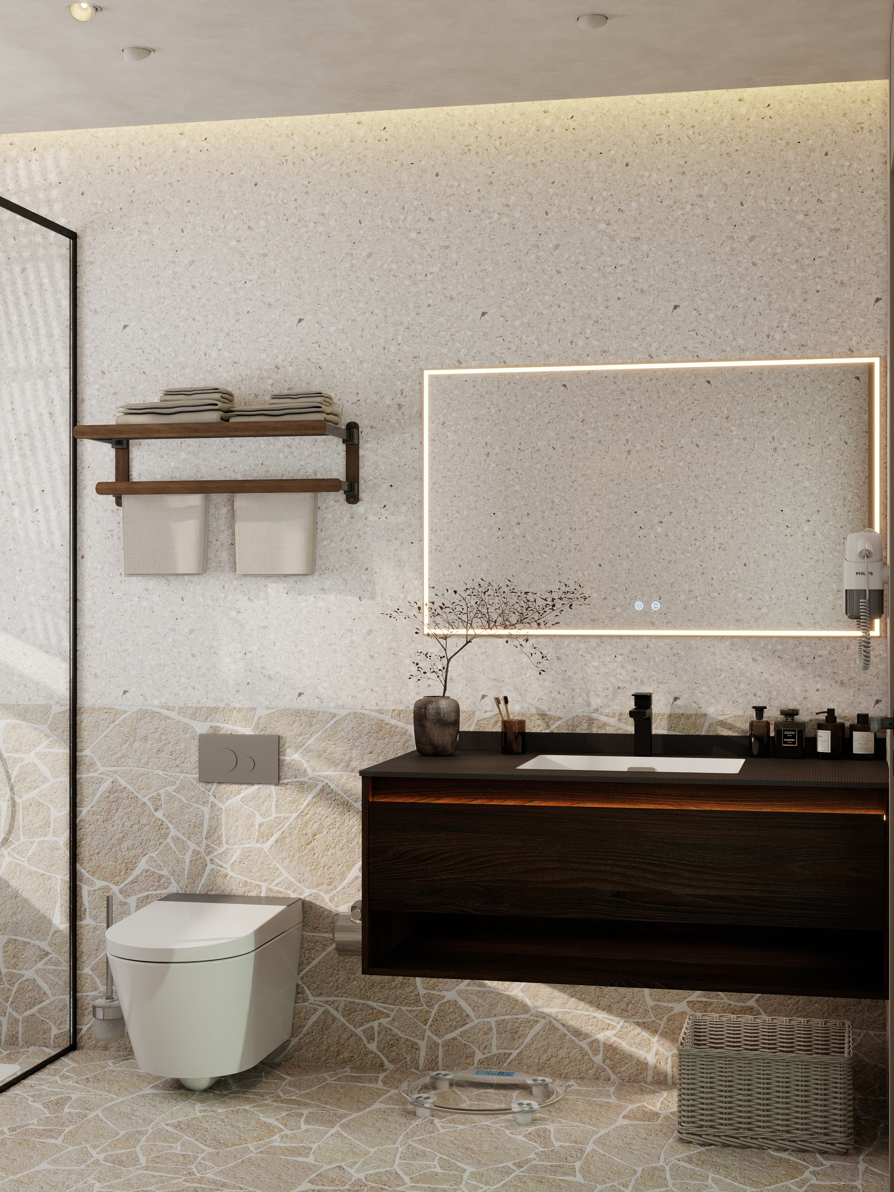 点点设计.-赫本+丨侘寂中古·质感木色的夕阳氛围装修效果图