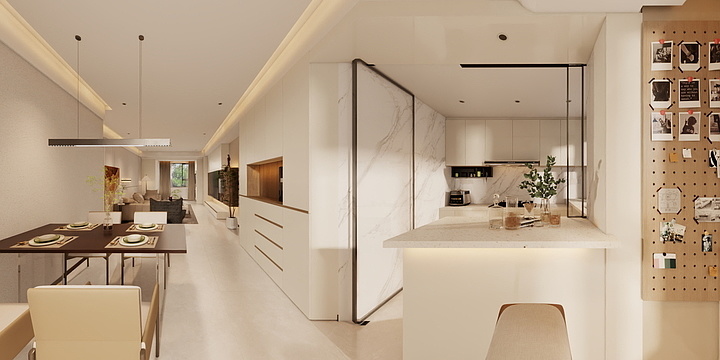 鼎盛美家-Ms袁宝龙名邸新居全景云效果-装修设计方案