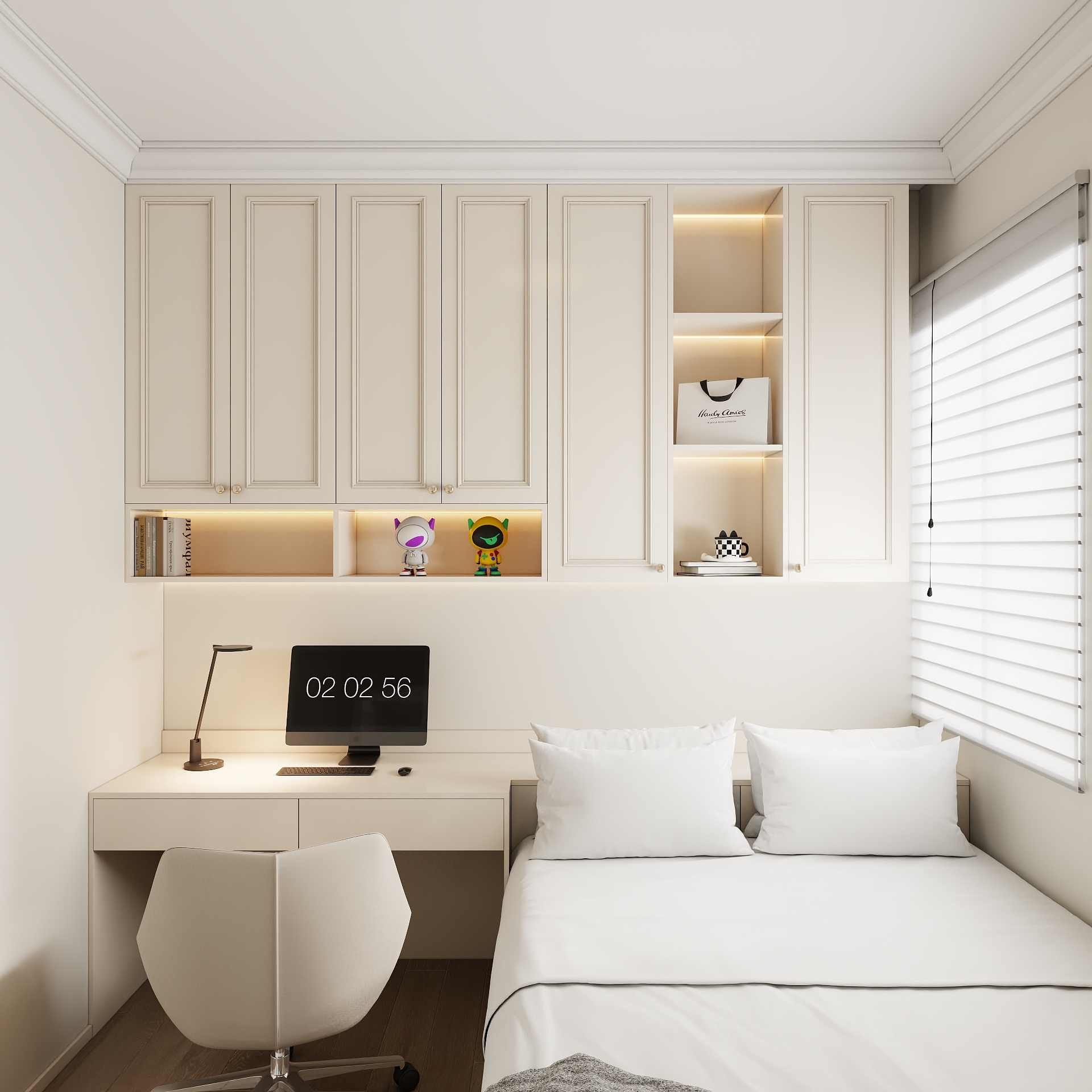 湛智华-简美中古风94平3房 武夷绿装修效果图