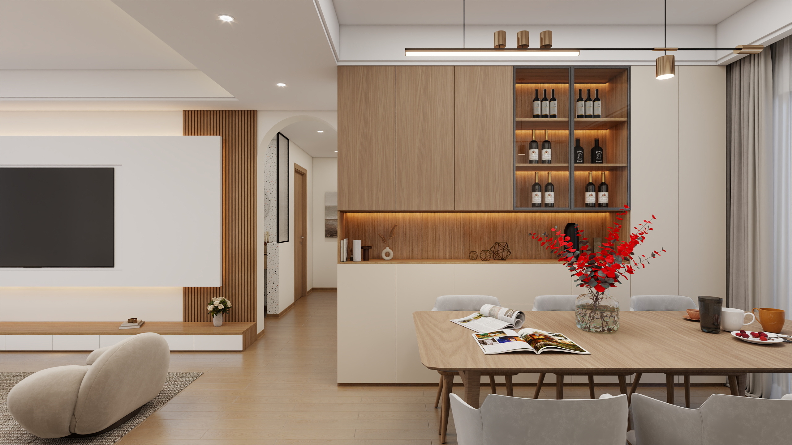 Mr何设计-原木风格-装修设计方案