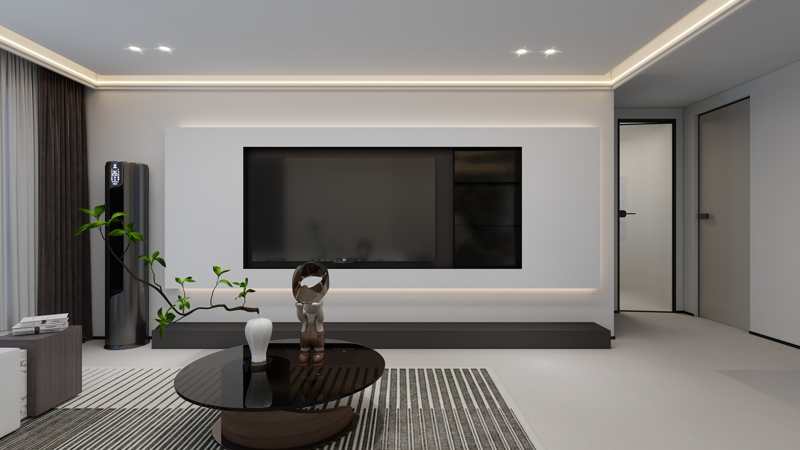 十方装饰张小龙-桃花源120㎡现代极简-装修设计方案