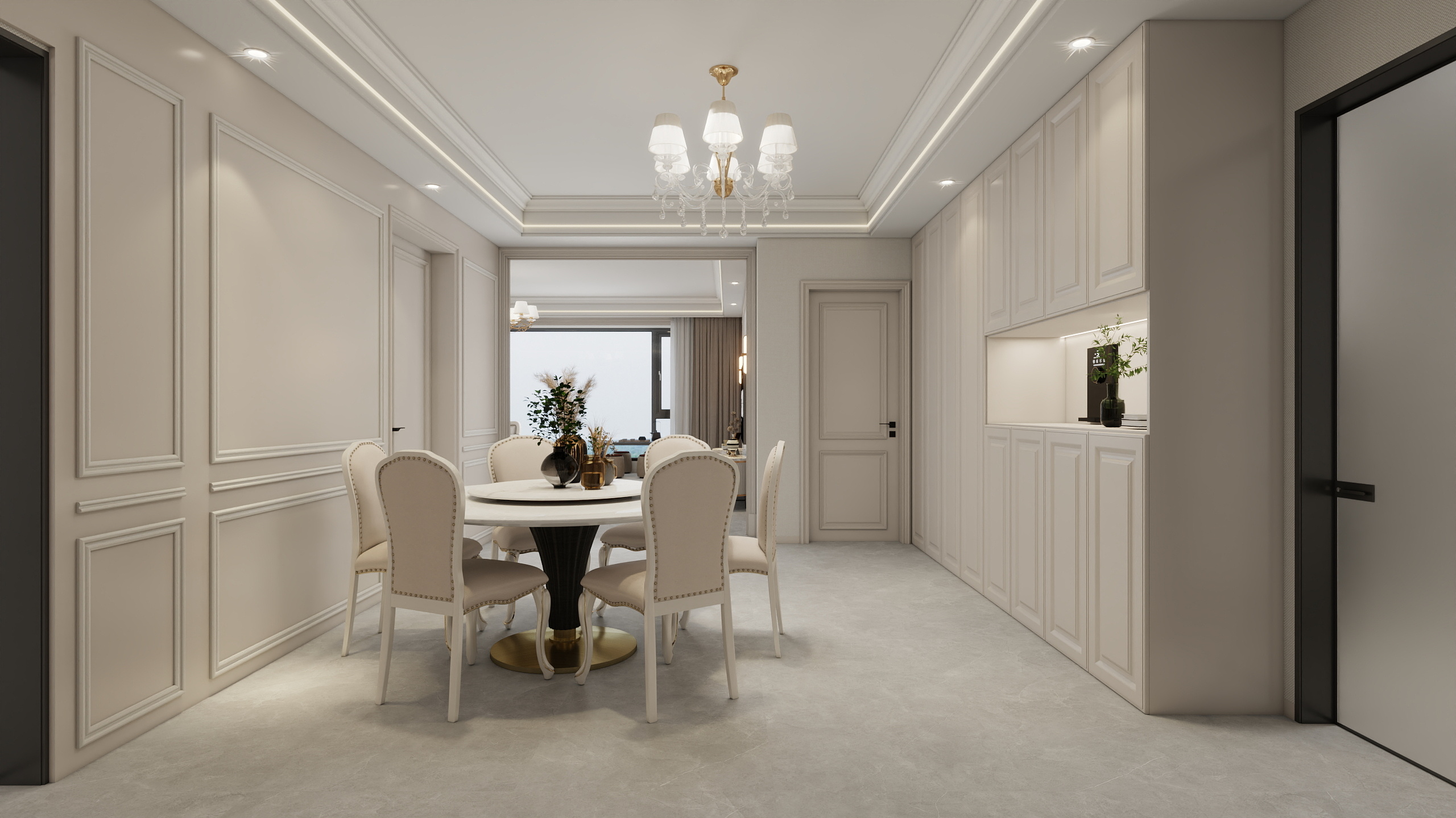 李青越-美式家居展厅装修效果图