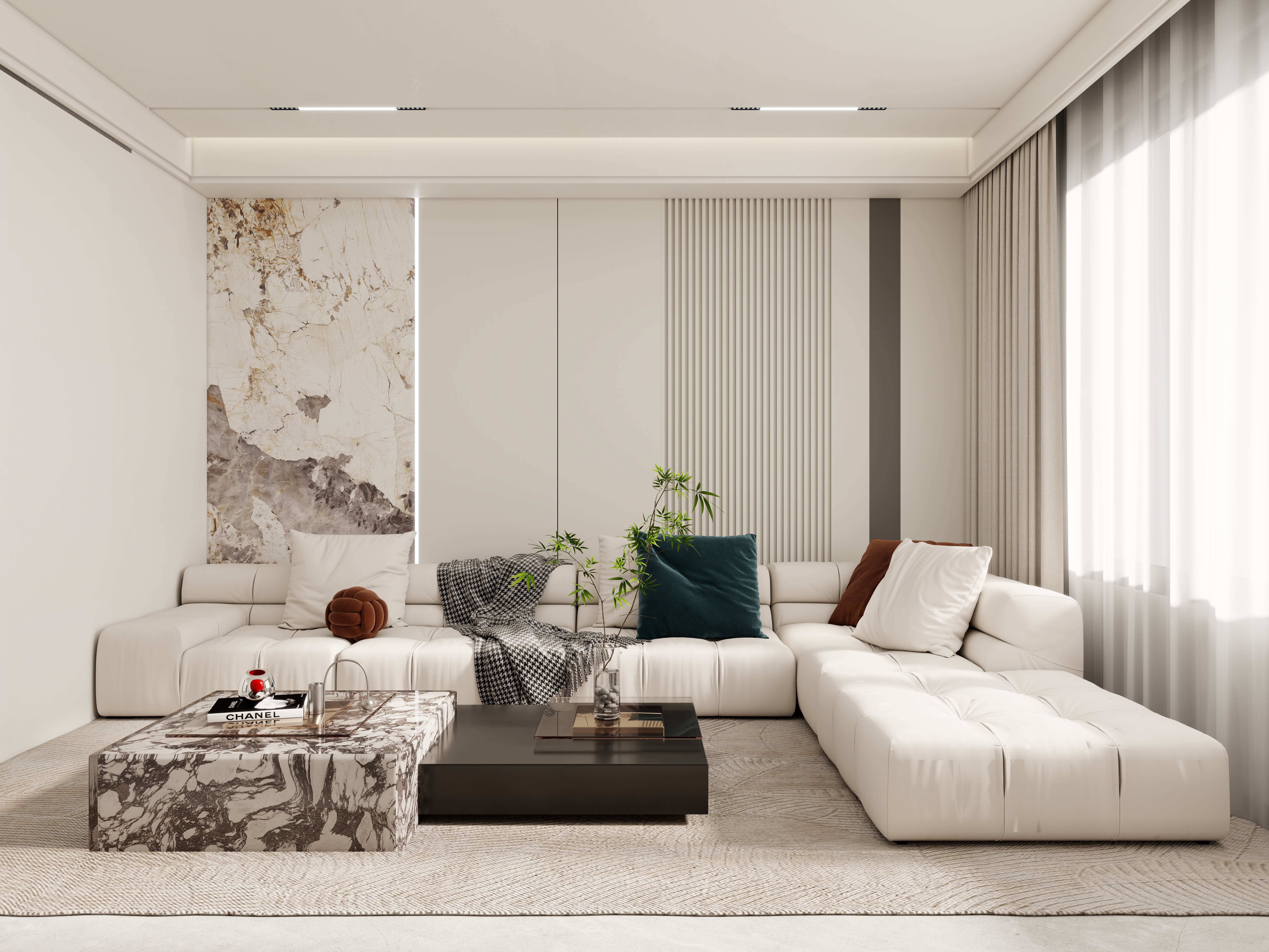 壹诺设计工作室-105㎡3室-现代简约装修效果图