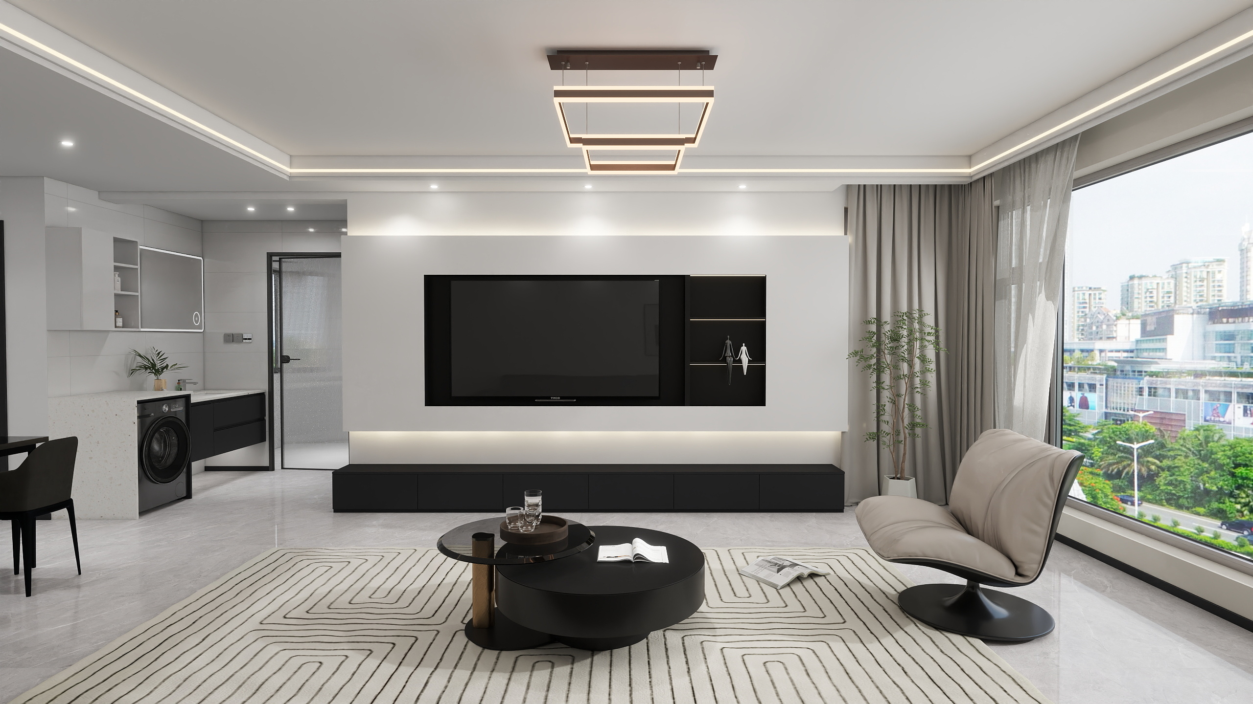 LW室内设计-青年学府5-3-801-隔楼87户型-装修设计方案